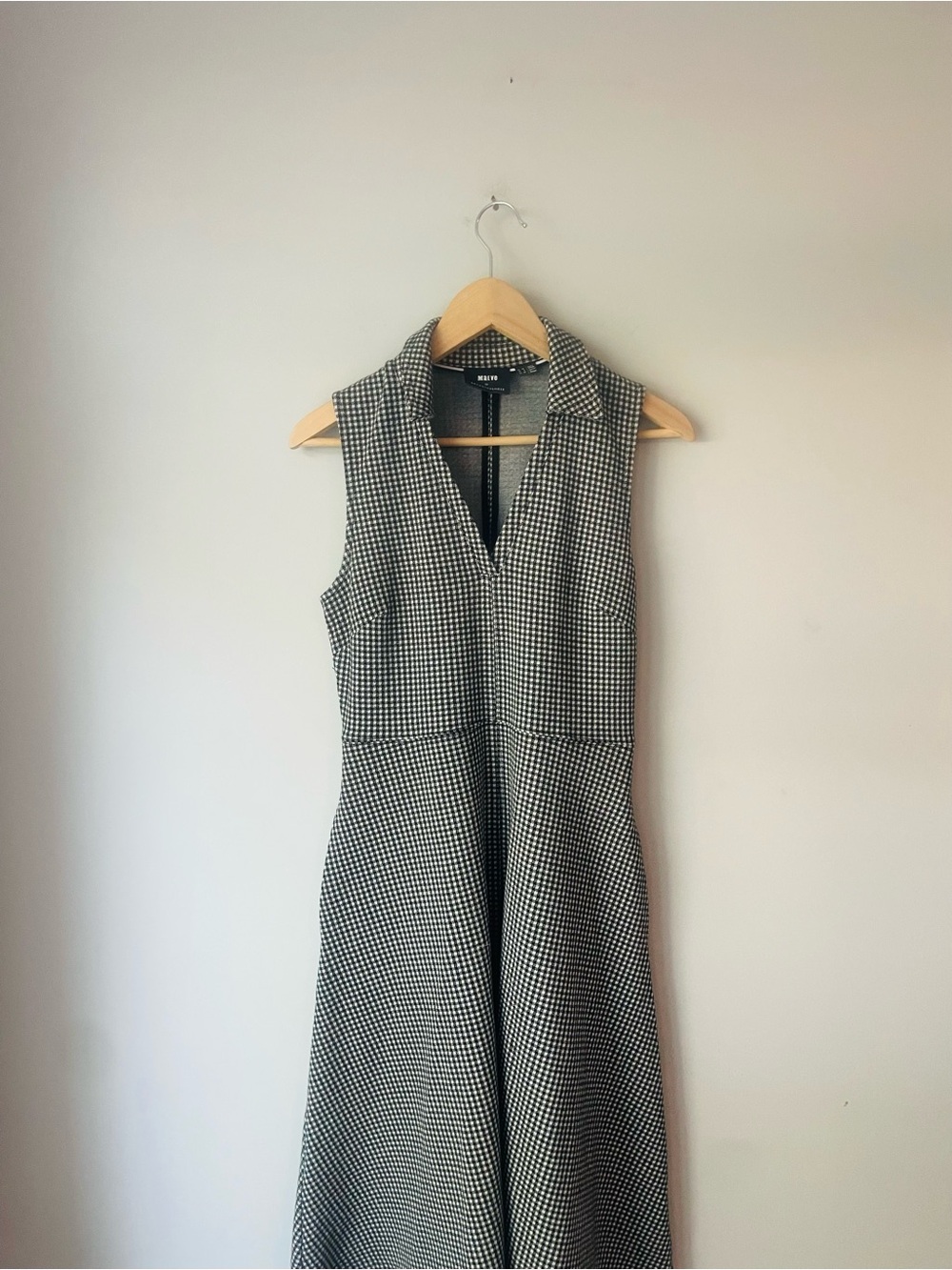 Maeve Anthropologie Gingham Collared Midi Dress - Picture 2 of 8
